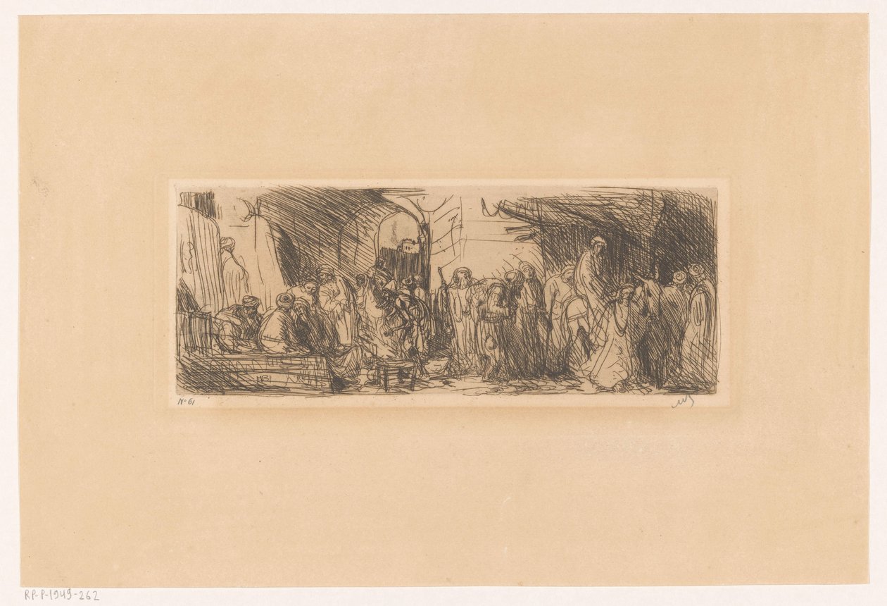 Ulica w Jerozolimie autorstwa Marius Bauer (signed by artist)