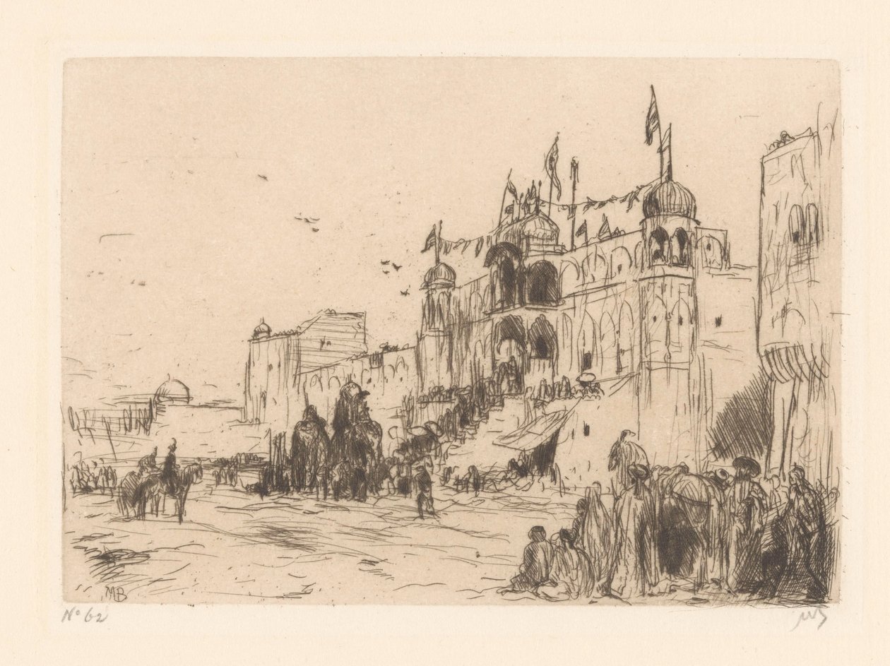Ulica w Jeypore autorstwa Marius Bauer (signed by artist)