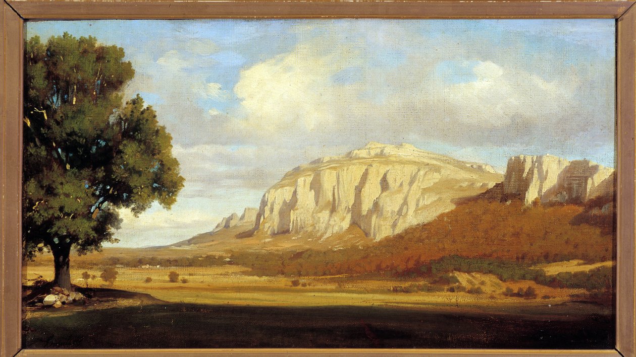 Widok na masyw Sainte Baume autorstwa Marius Engaliere