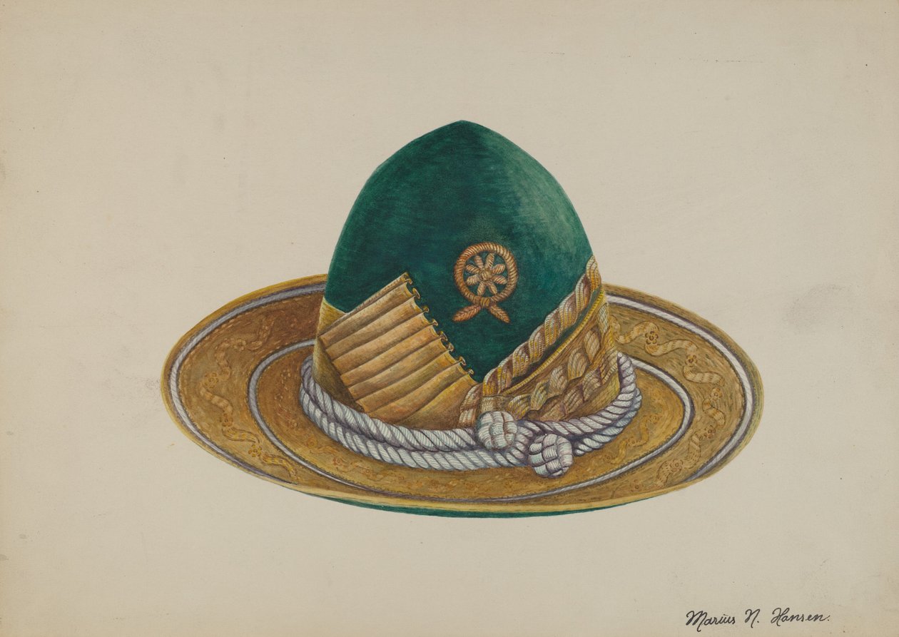Hiszpański południowy zachód: kapelusz, ok. 1937. autorstwa Marius Hansen