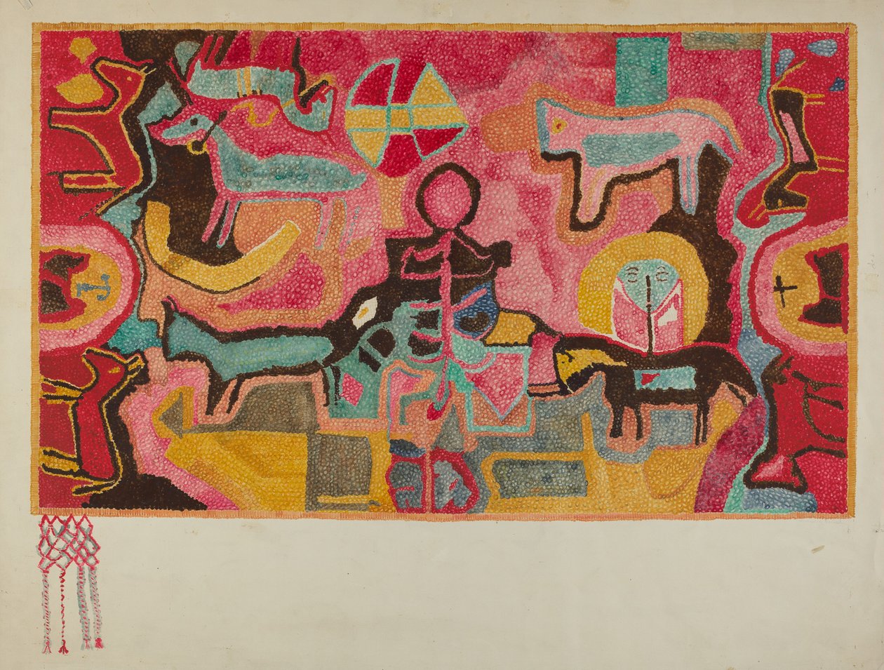 Dywan haczykowaty, ok. 1937. autorstwa Marjery Parish