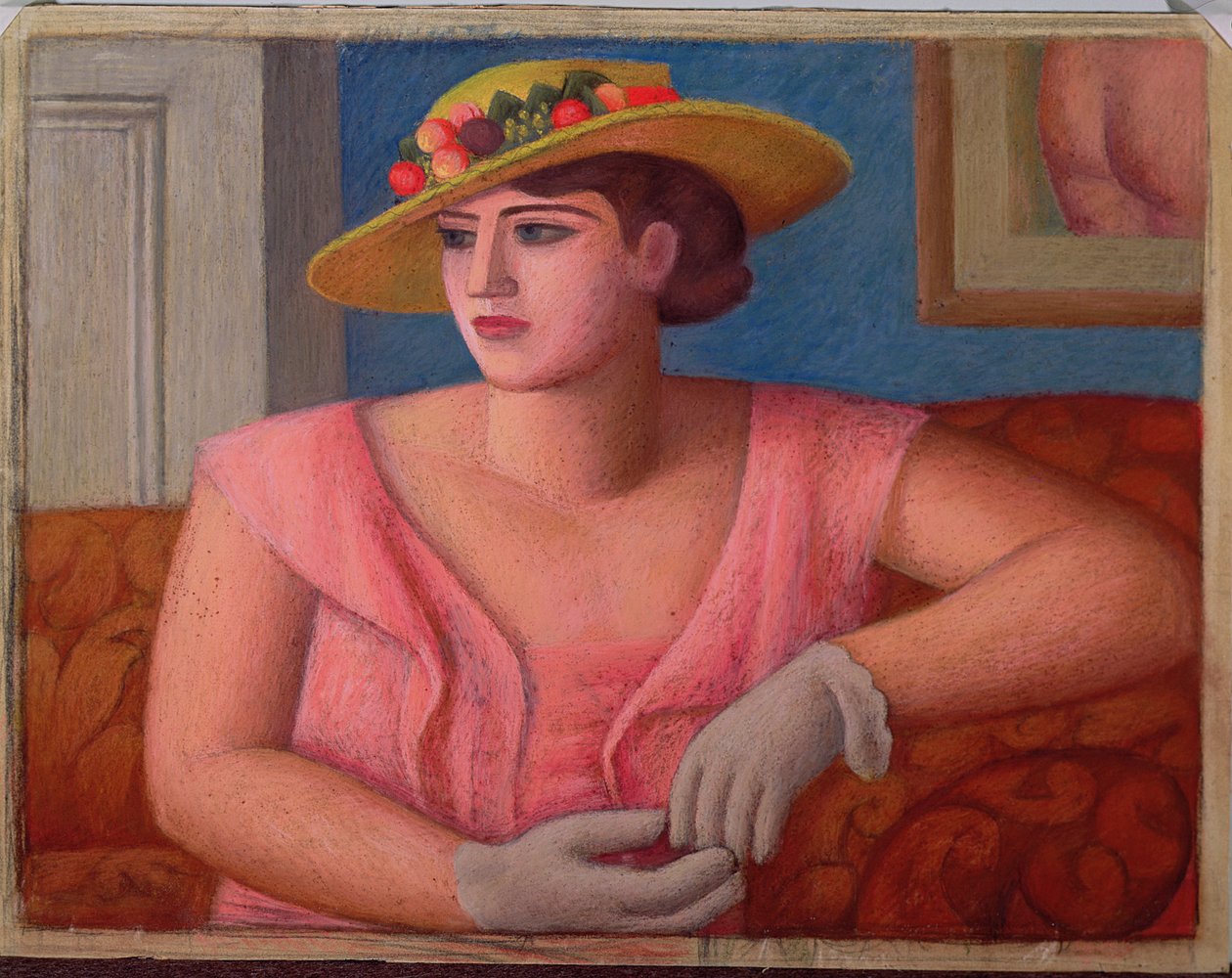 Portret Marjorie Gertler, 1933 autorstwa Mark Gertler
