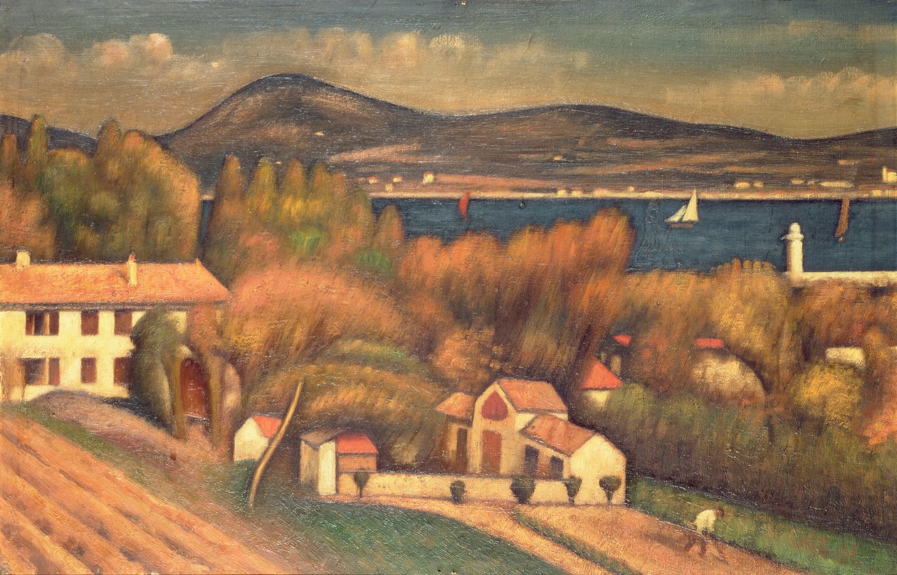 Św. Tropez, 1925 autorstwa Mark Gertler