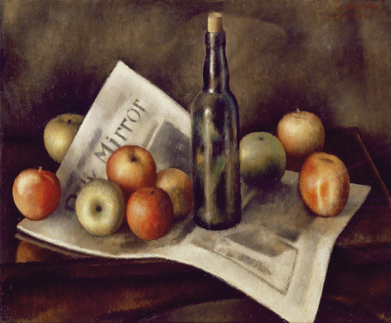 Martwa natura z jabłkami, 1921 autorstwa Mark Gertler
