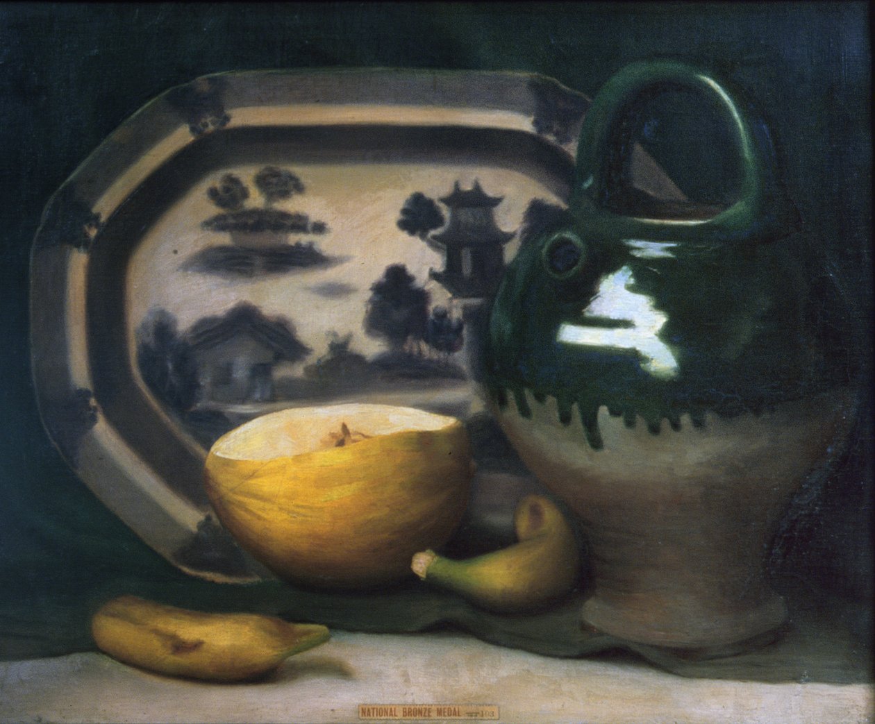 Martwa natura z melonem, 1908 autorstwa Mark Gertler
