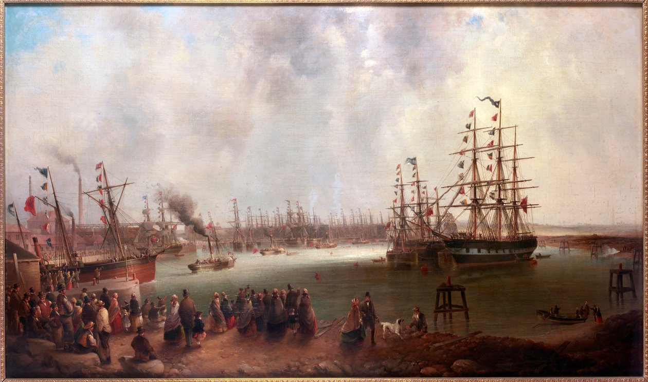 Otwarcie Tyne Dock, 1859 autorstwa Mark Thompson