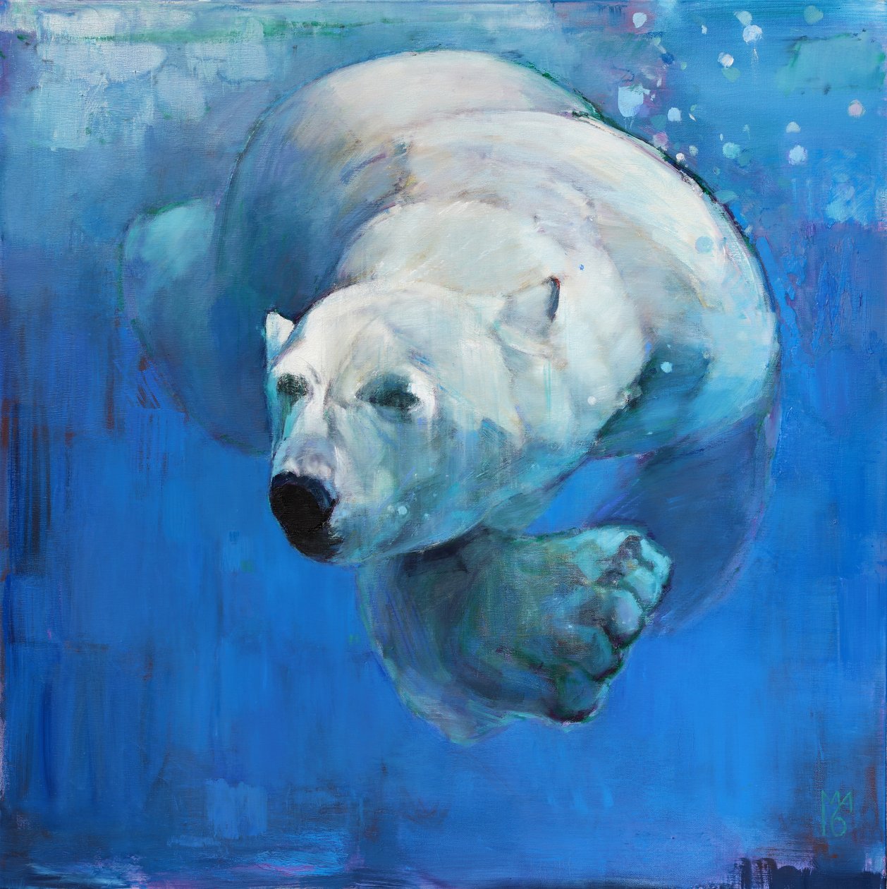 Głęboki błękit, 2016, autorstwa Mark Adlington