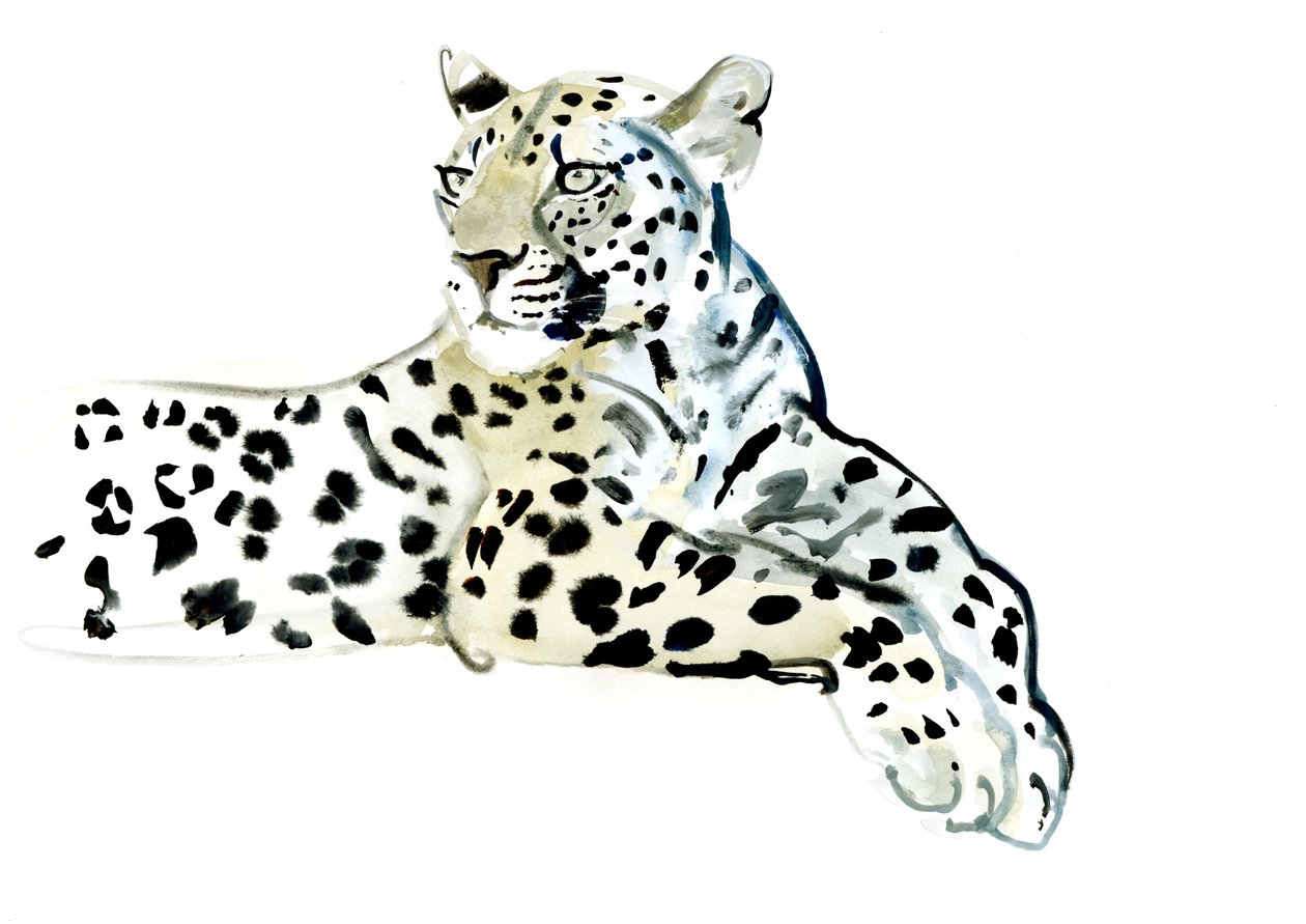 Poise, 2015, (akwarela na papierze) autorstwa Mark Adlington