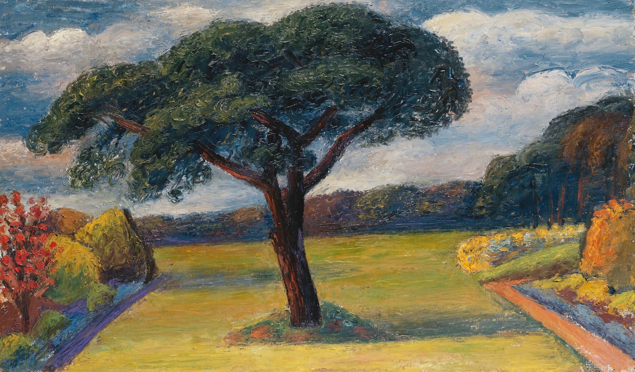 Hautbois, Norfolk, ok. 1936 (olej na płótnie) autorstwa Mark Gertler