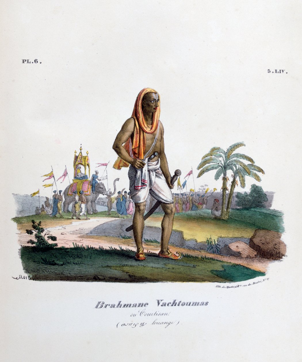 Broker bramiński, 1828 autorstwa Marlet et Cie