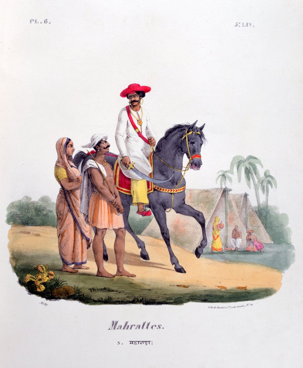 Marathowie, 1828 autorstwa Marlet et Cie
