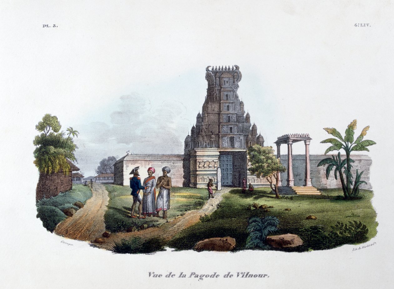 Pagoda w Wilnie, 1828 r. autorstwa Marlet et Cie