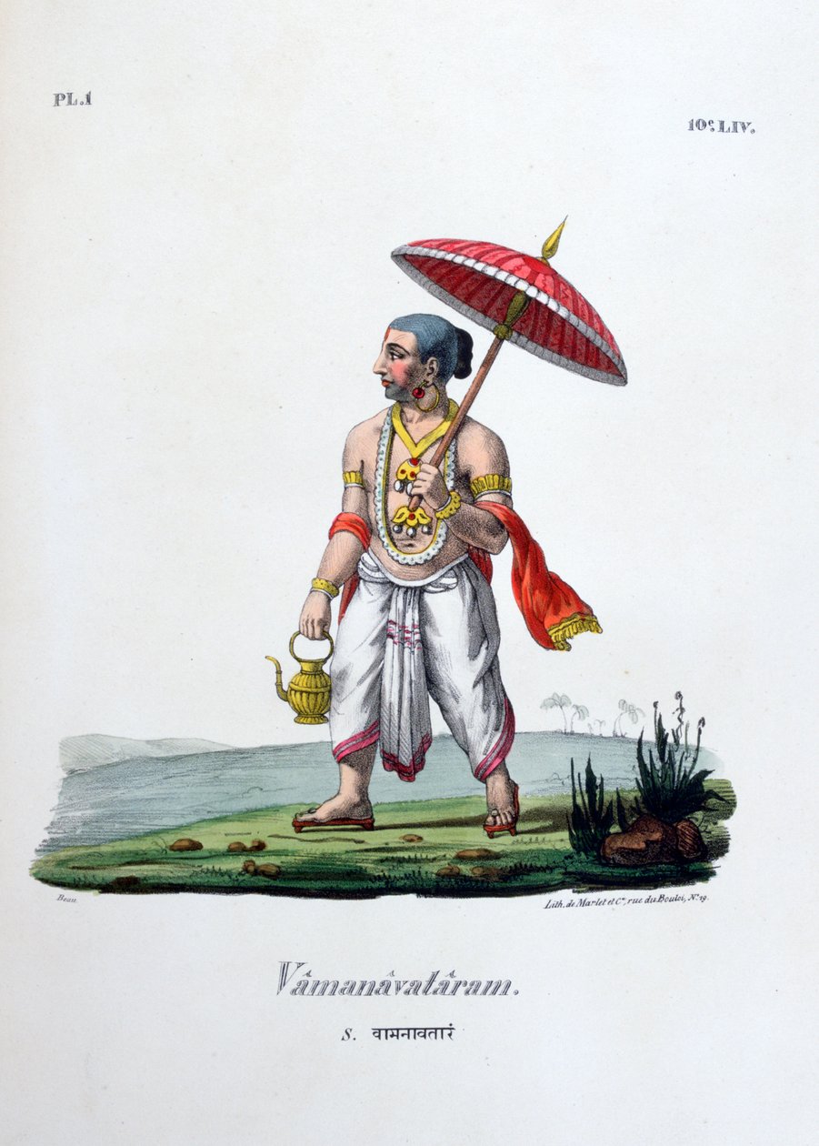 Krasnolud Vamanavataram, 1828 autorstwa Marlet et Cie