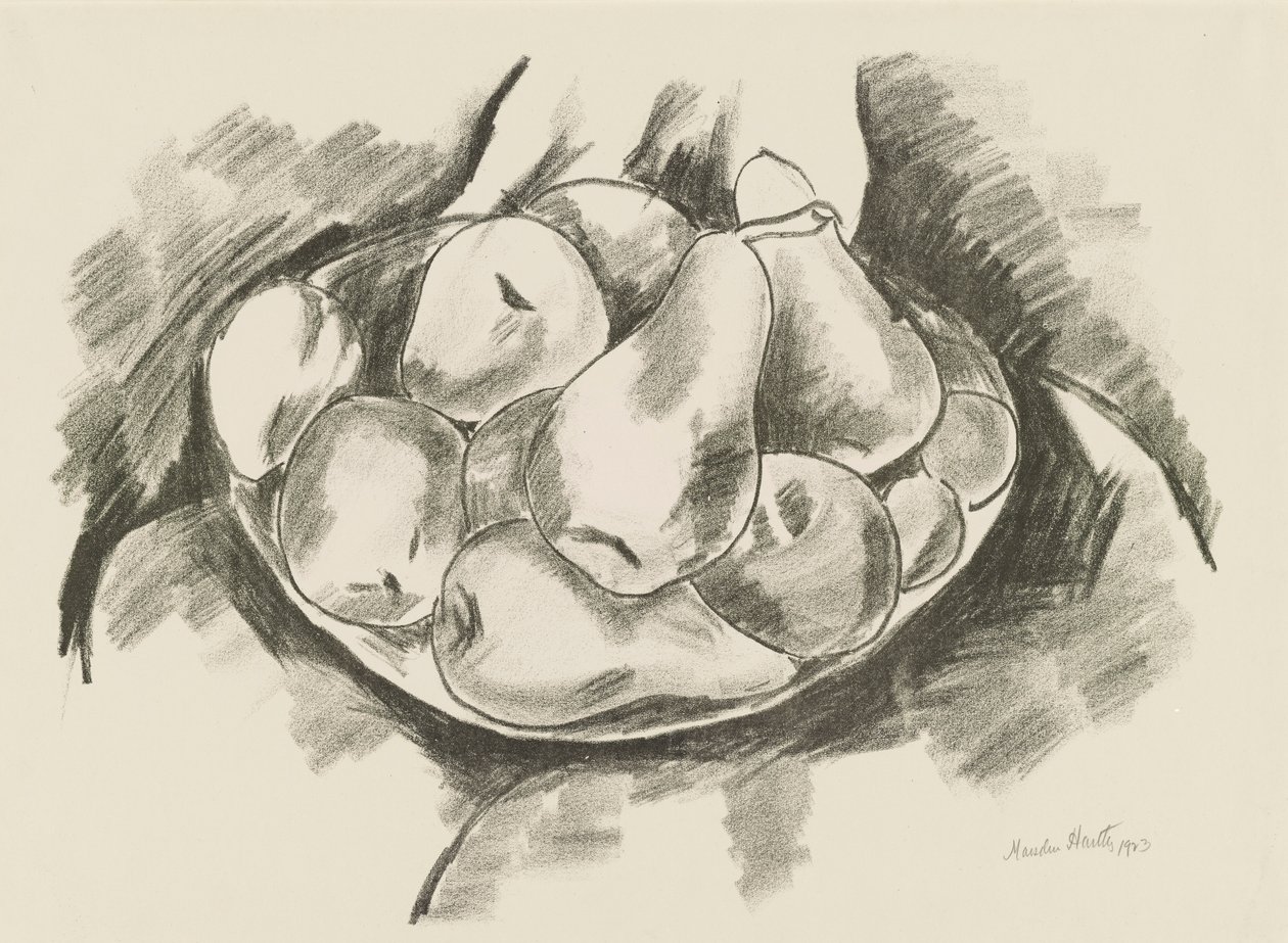 Danie z jabłek i gruszek autorstwa Marsden Hartley