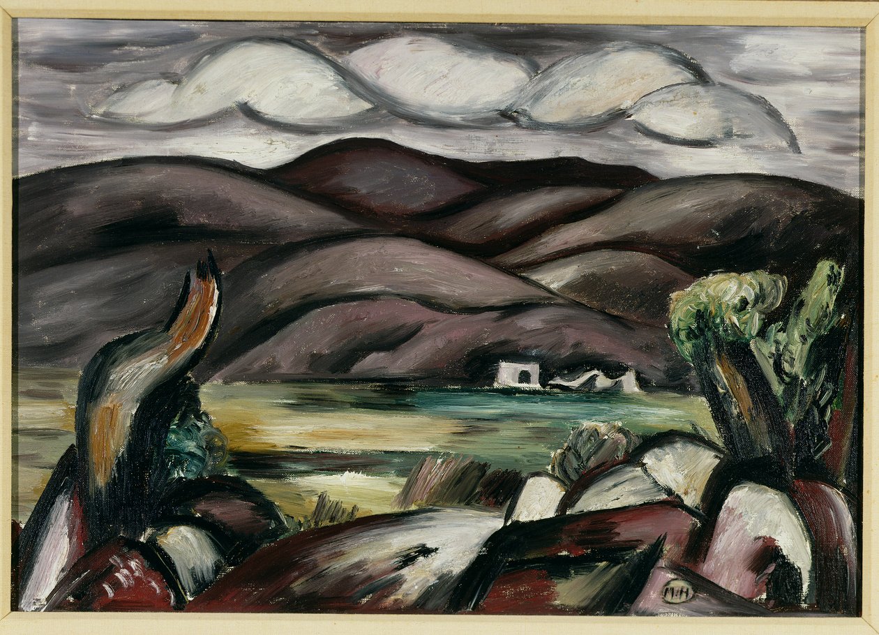 Pejzaż, Nowy Meksyk (olej na płótnie) autorstwa Marsden Hartley