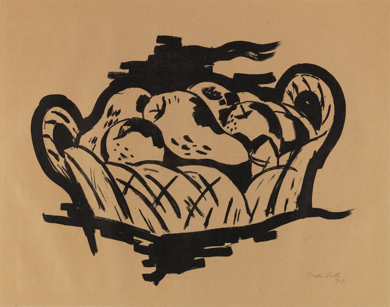 Gruszka w koszyku autorstwa Marsden Hartley
