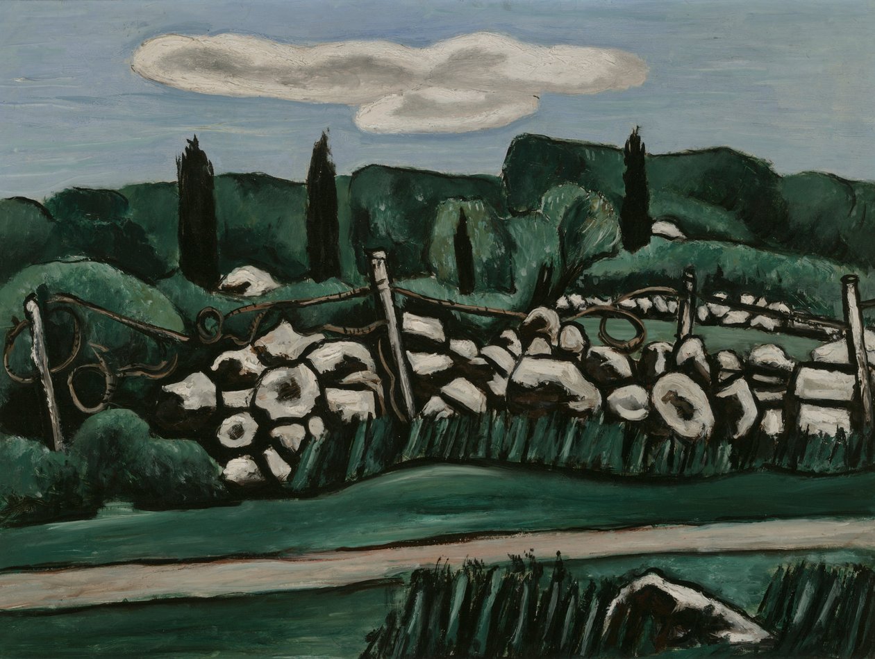 Ostatnie kamienne mury, Dogtown autorstwa Marsden Hartley