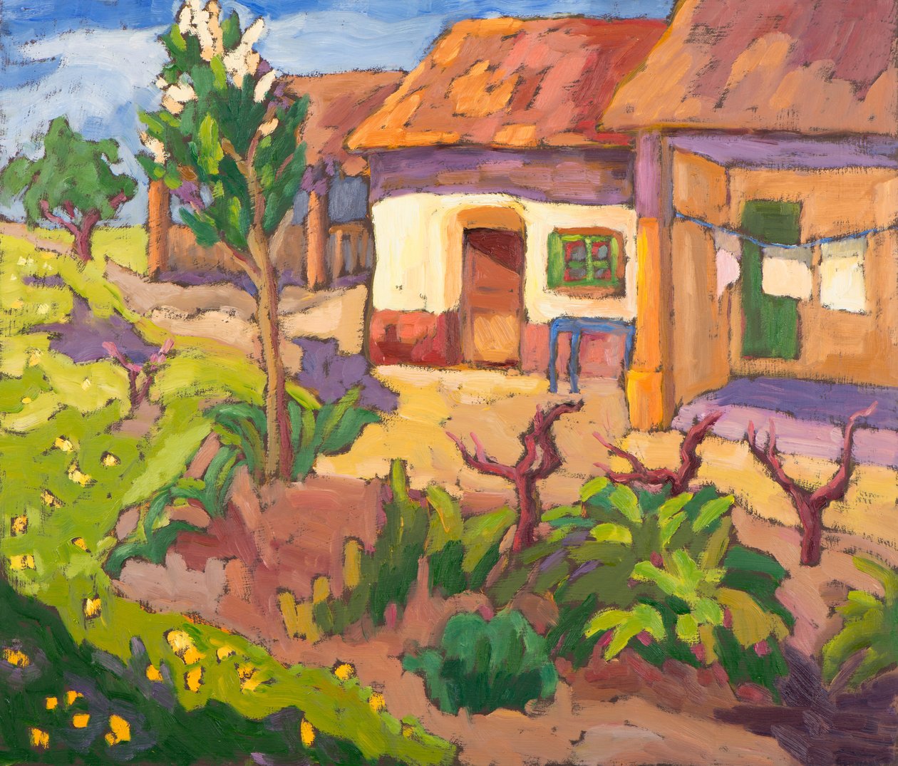 Wiosenne przebudzenie (2012) olej na desce autorstwa Marta Martonfi Benke