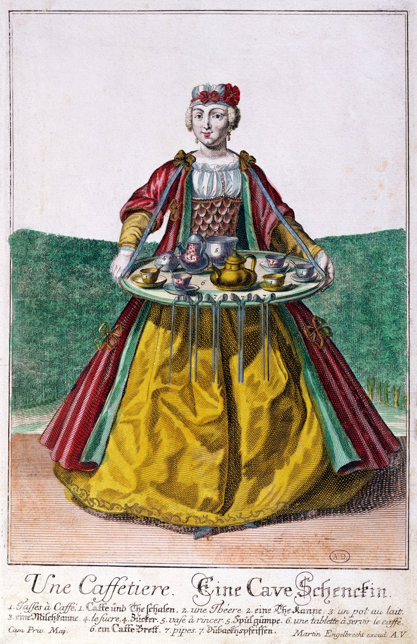 Ekspres do kawy, ok.1735 autorstwa Martin Engelbrecht