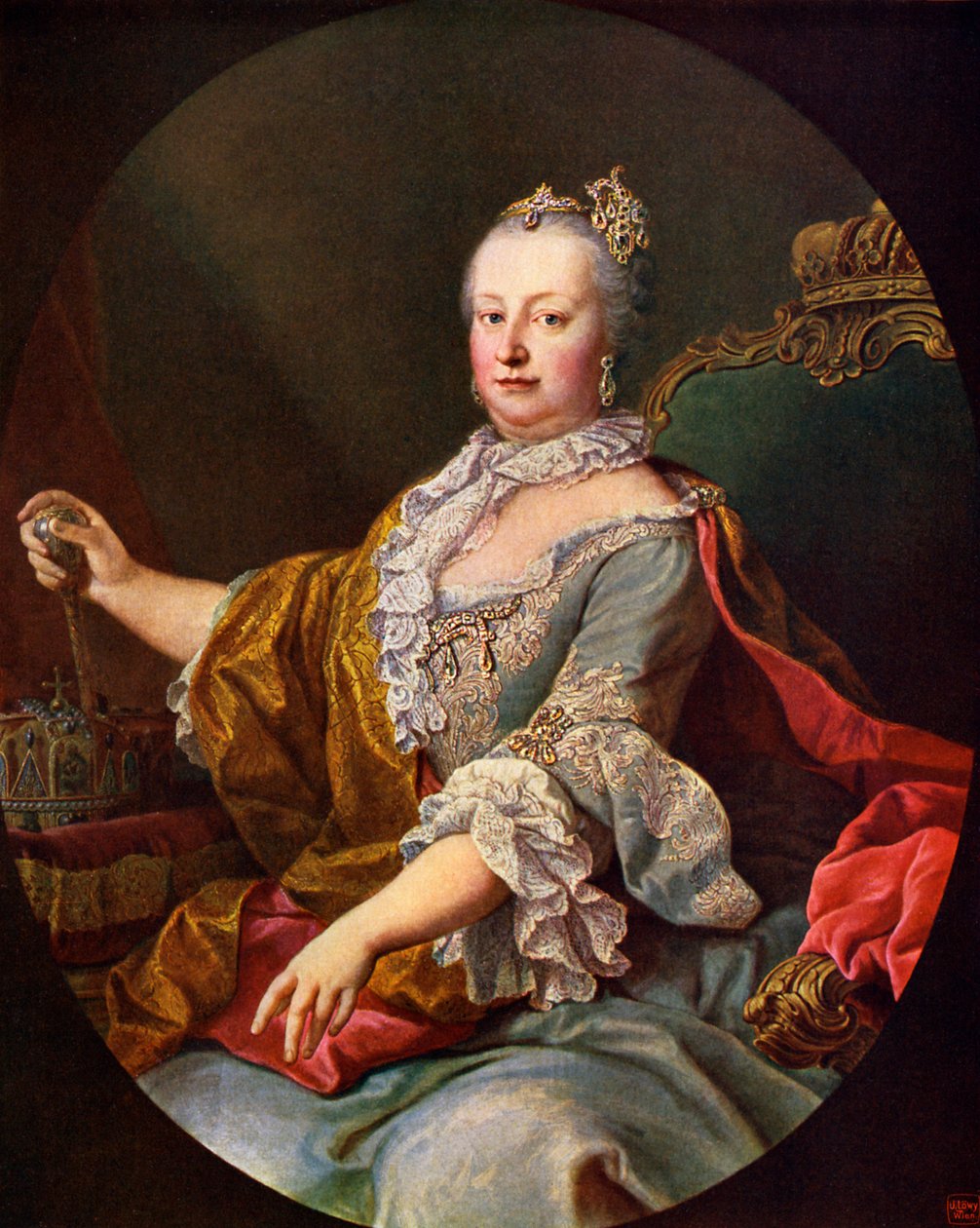 Maria Teresa (lub Theresia) - autorstwa Martin II Mytens or Meytens