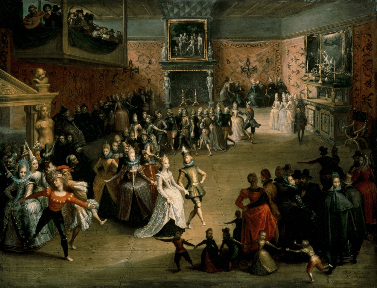 Bal dworski, 1604 autorstwa Martin Pepyn or Pepin