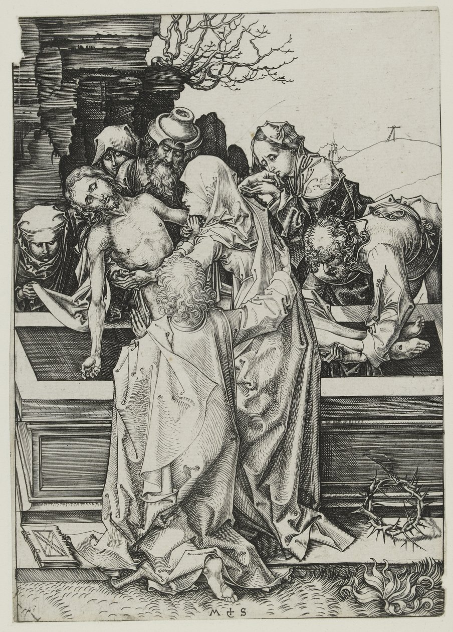 Złożenie do grobu autorstwa Martin Schongauer