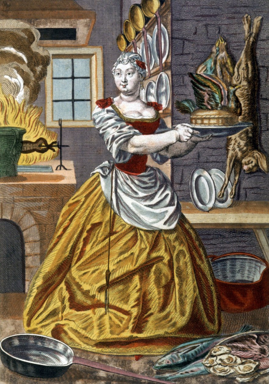 Kuchenka, ok. 1750 r. (rycina) autorstwa Martin Engelbrecht