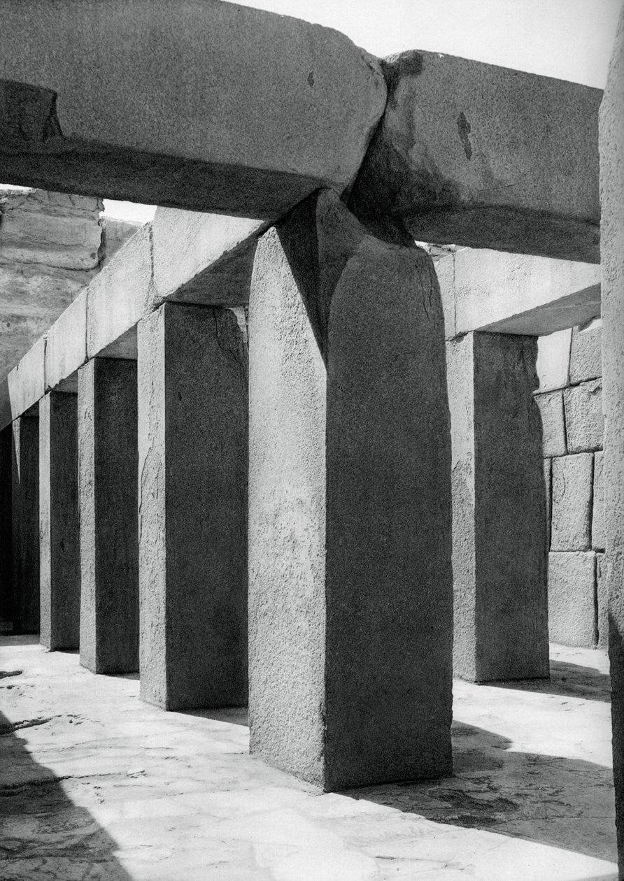 Granitowa świątynia, Giza, Egipt, 1937 autorstwa Martin Hurlimann