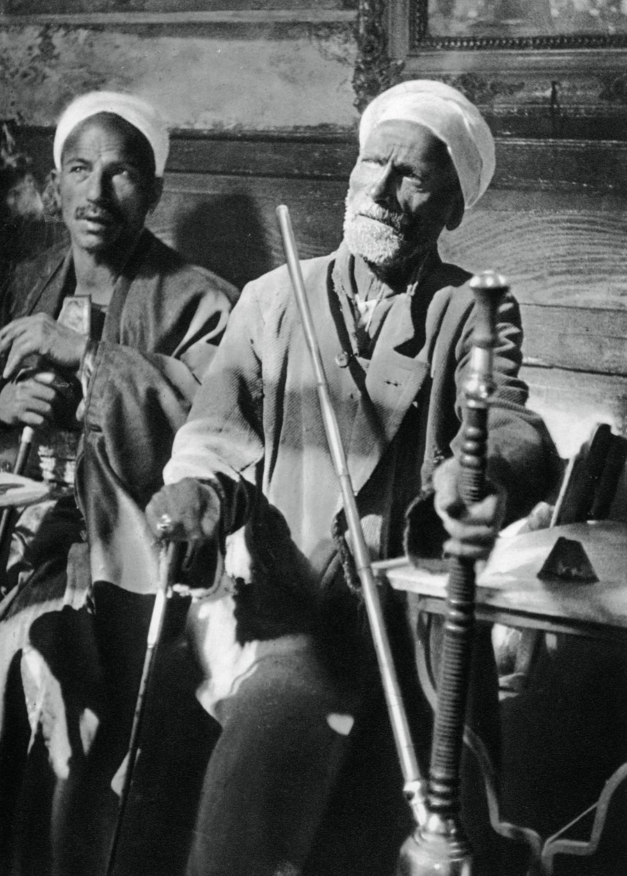 Palenie nargila, Kair, 1937 autorstwa Martin Hurlimann