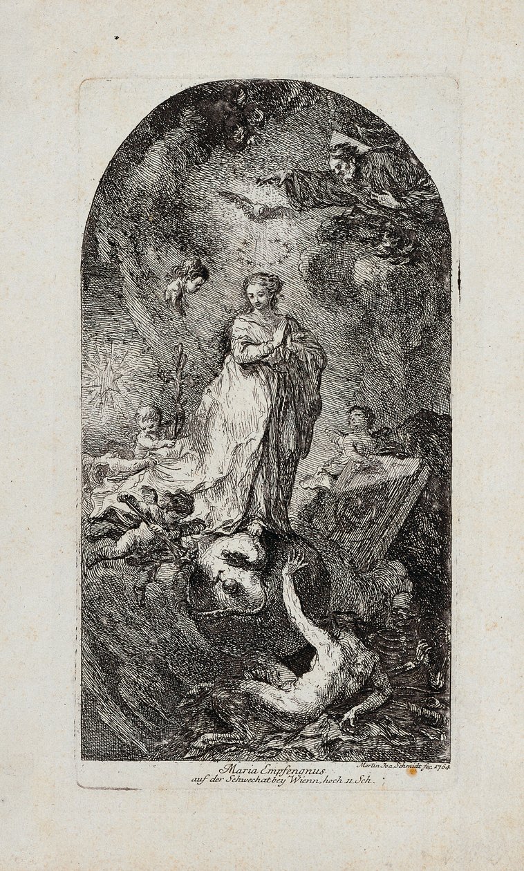 Poczęcie Maryi autorstwa Martin Johann Schmidt
