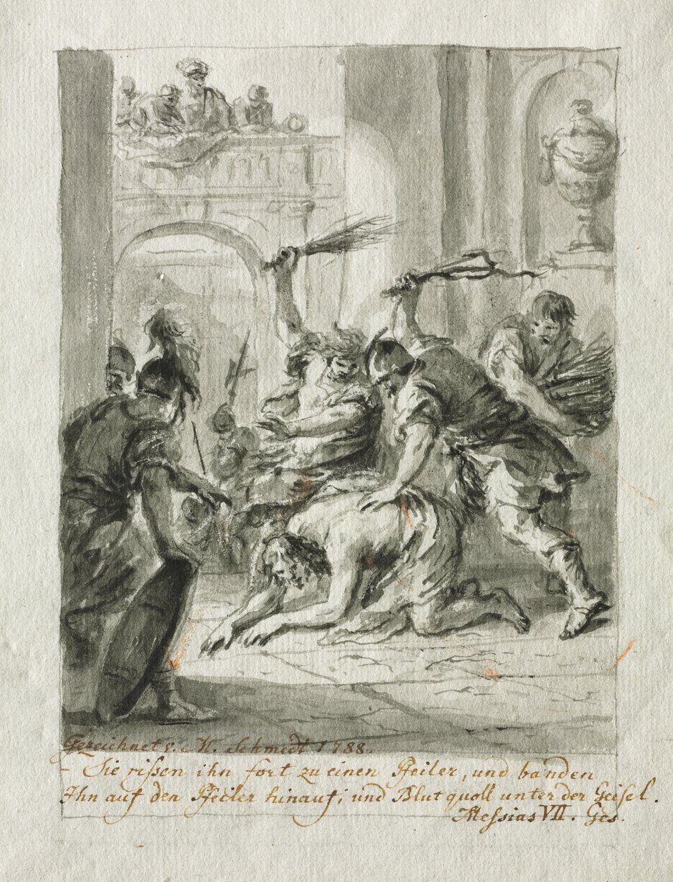 Biczowanie, 1788. autorstwa Martin Johann Schmidt