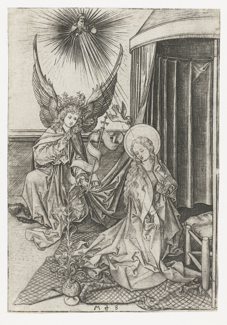 zwiastowanie autorstwa Martin Schongauer