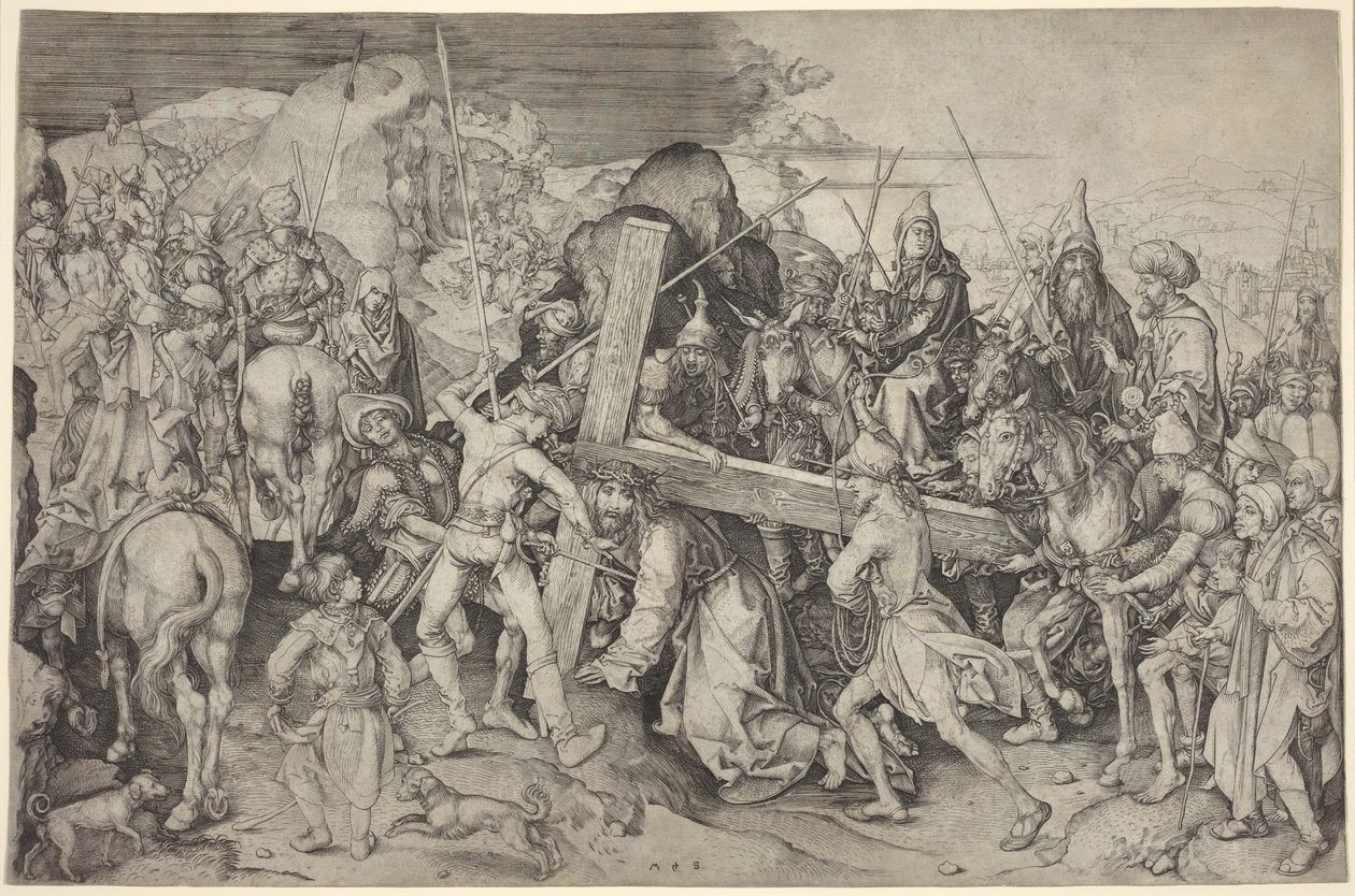 Chrystus niosący krzyż autorstwa Martin Schongauer