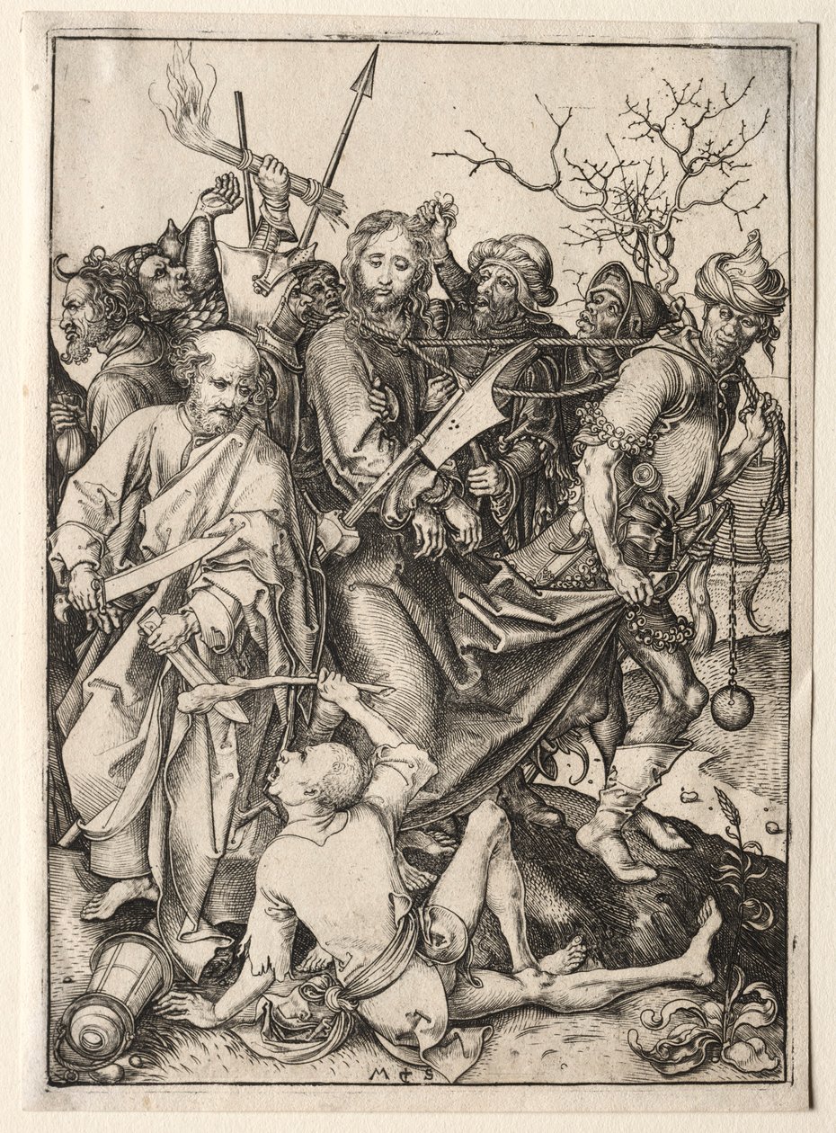 Chrystus wzięty do niewoli. autorstwa Martin Schongauer
