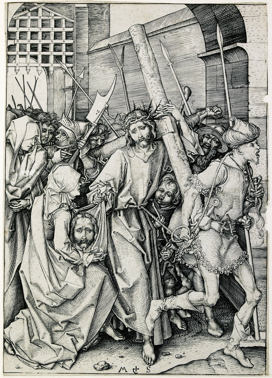 Chrystus niosący krzyż, koniec XV w. autorstwa Martin Schongauer