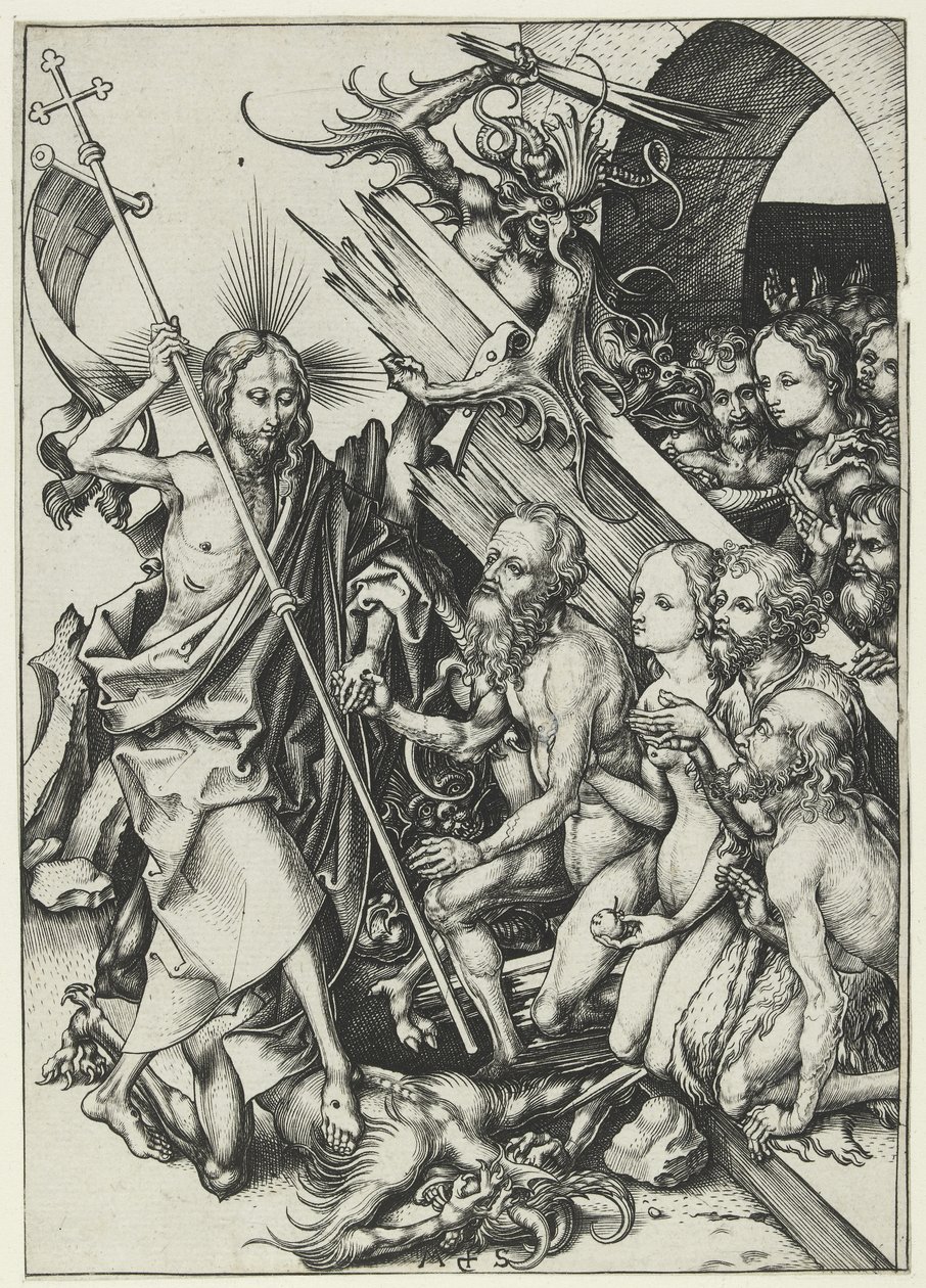 Chrystus w Otchłani autorstwa Martin Schongauer