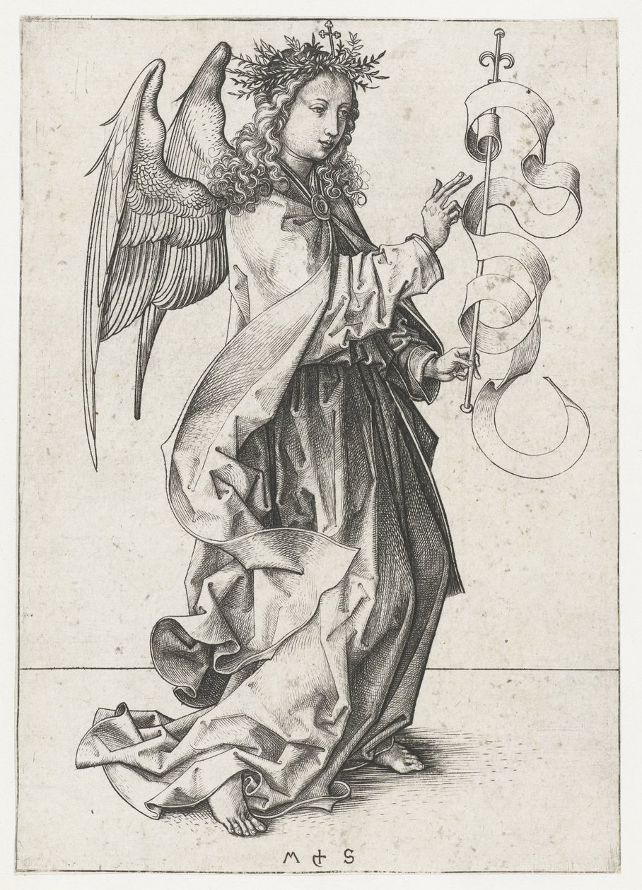 Anioł Gabriel Zwiastowanie (tytuł serii) autorstwa Martin Schongauer