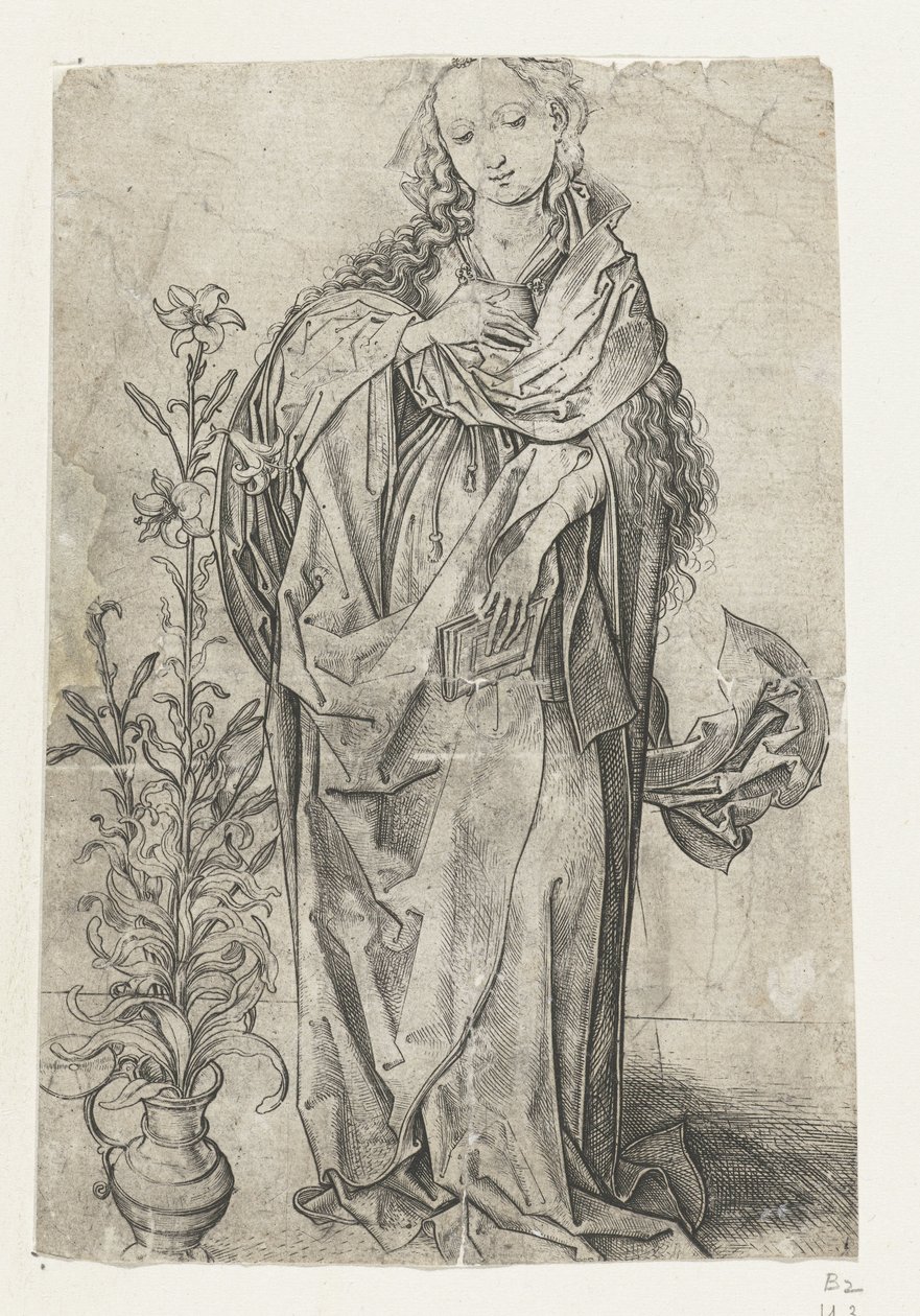 Maryja Panna Zwiastowanie (tytuł serii) autorstwa Martin Schongauer
