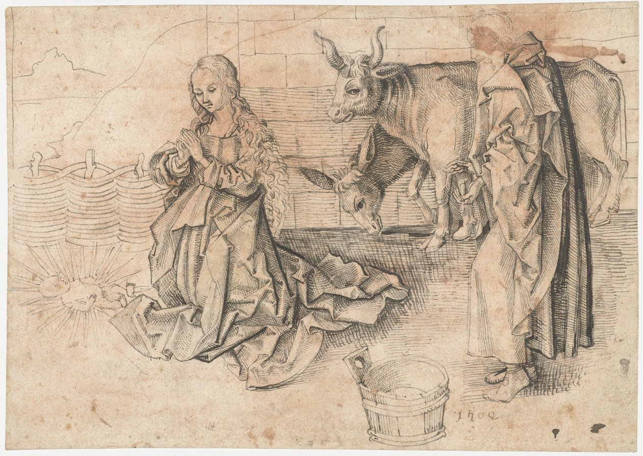 Narodziny Chrystusa autorstwa Martin Schongauer