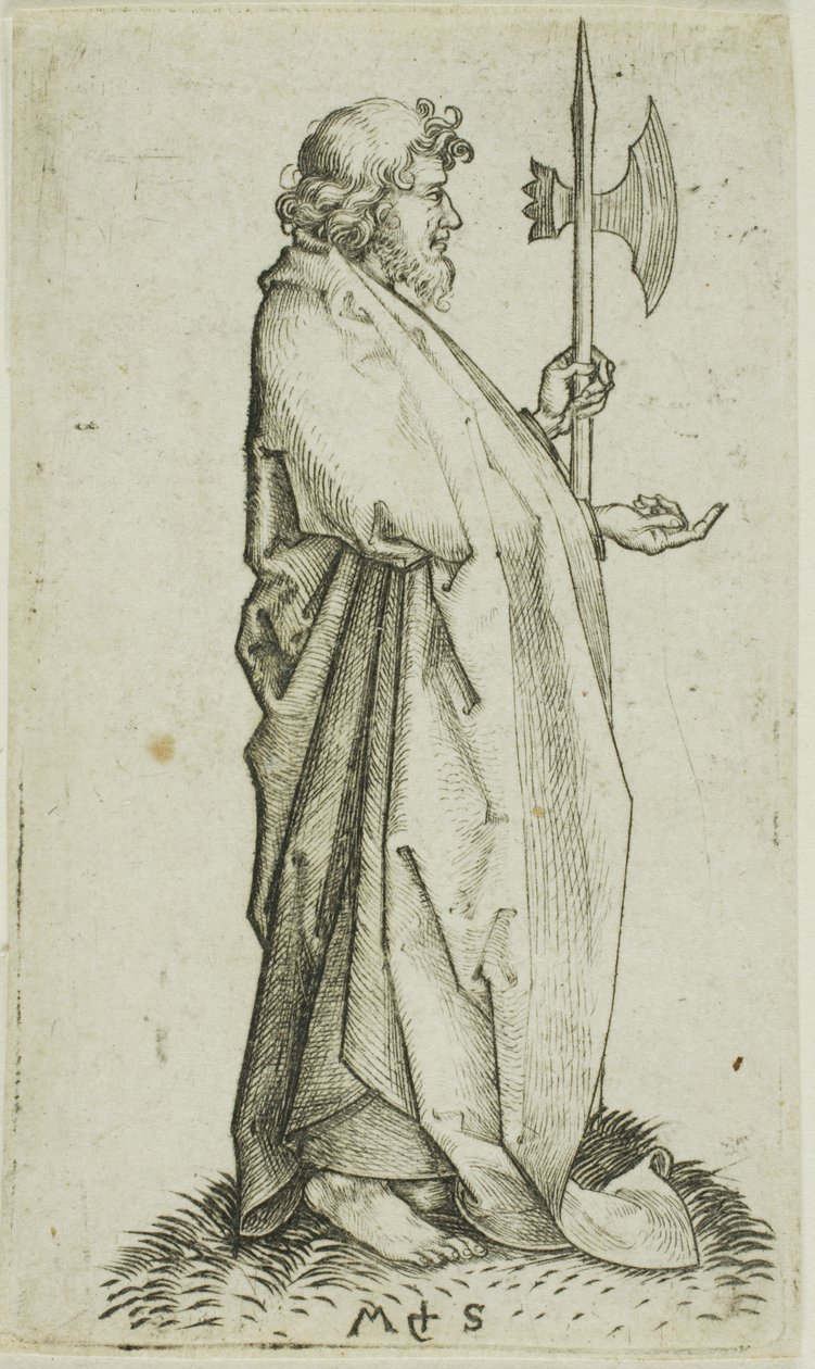 Święty Maciej, od Apostołów autorstwa Martin Schongauer