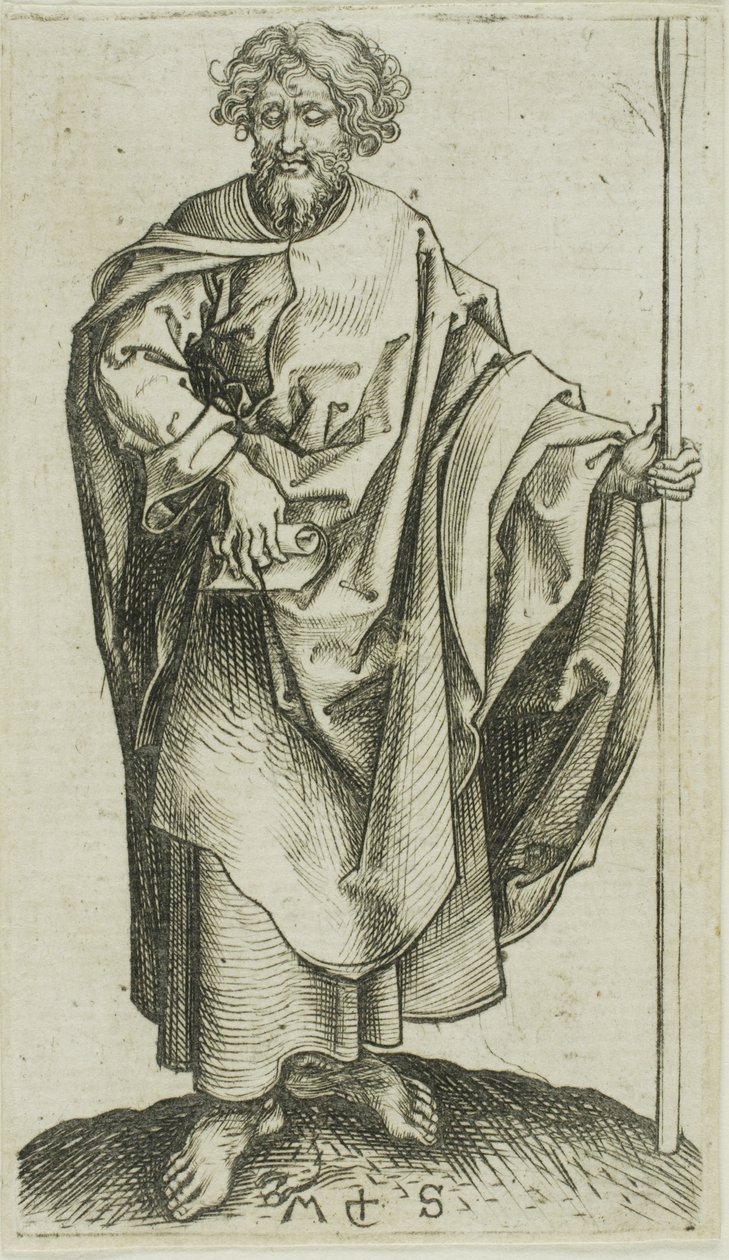 Święty Tomasz z Apostołów autorstwa Martin Schongauer