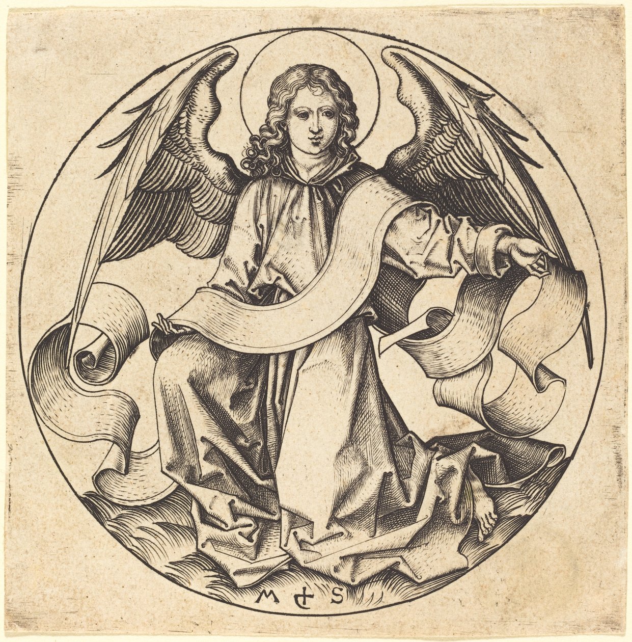 Anioł Św. Mateusza autorstwa Martin Schongauer