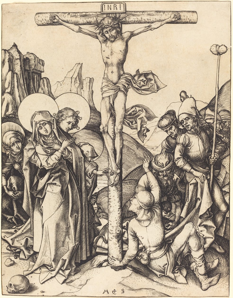 Ukrzyżowanie autorstwa Martin Schongauer