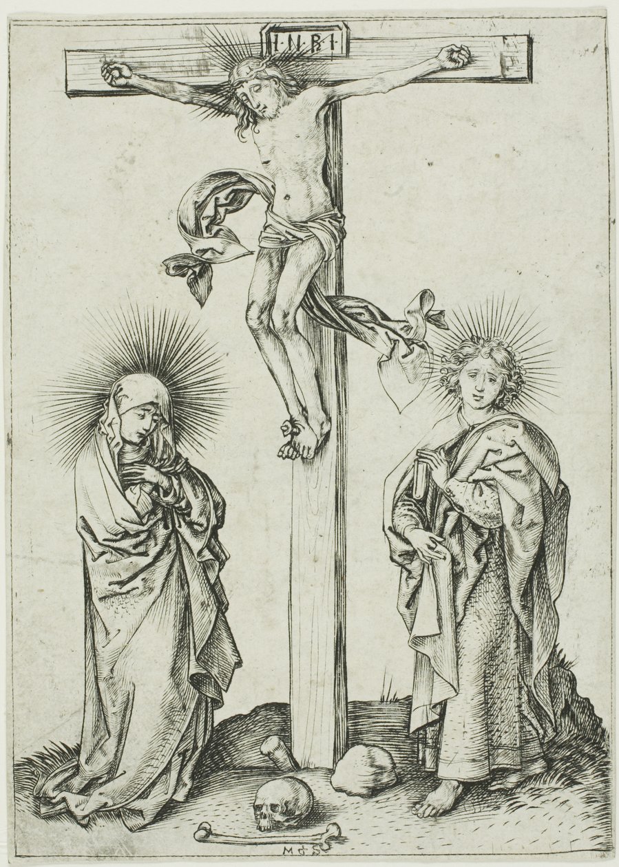 Ukrzyżowanie autorstwa Martin Schongauer
