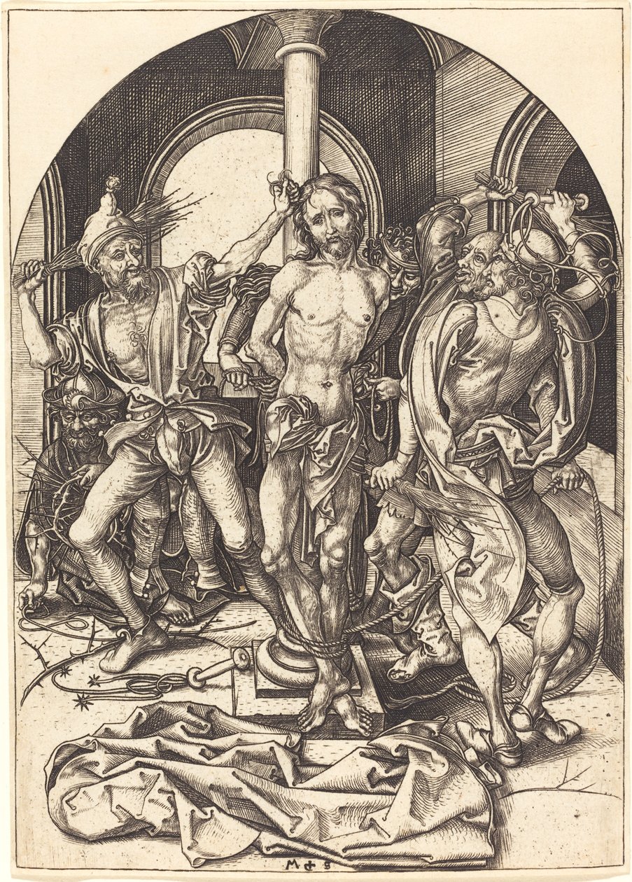 Biczowanie autorstwa Martin Schongauer