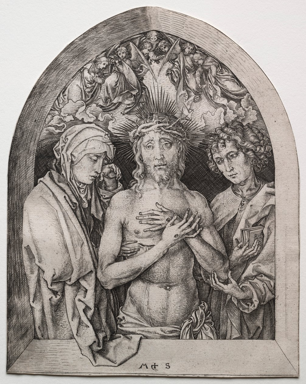 Mąż boleści. autorstwa Martin Schongauer