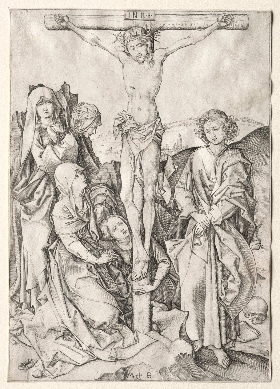 Pasja: Chrystus na krzyżu. autorstwa Martin Schongauer