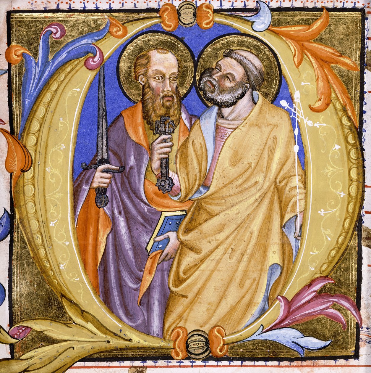 Święci Piotr i Paweł, ok.1400 autorstwa Martino de Bartolomeo