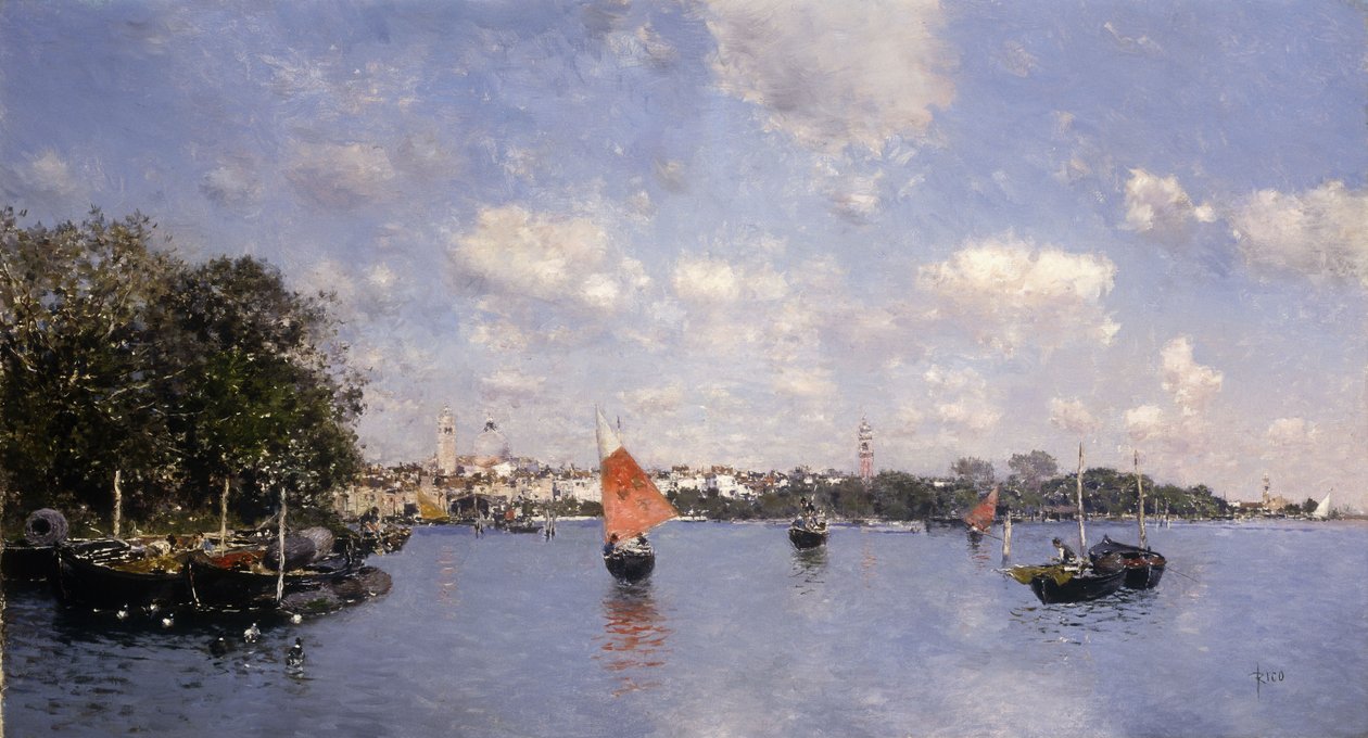 Widok wenecki, autorstwa Martín Rico y Ortega
