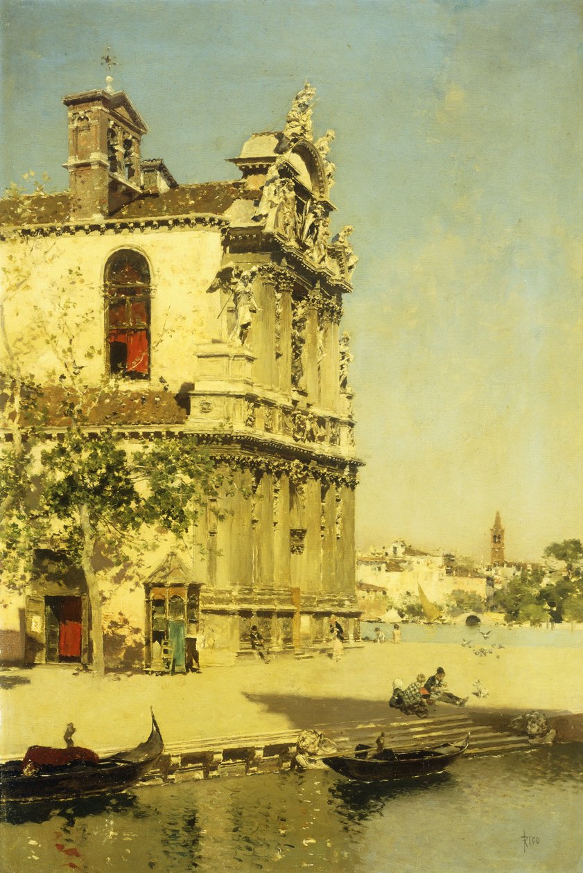 Widok Wenecji, autorstwa Martín Rico y Ortega